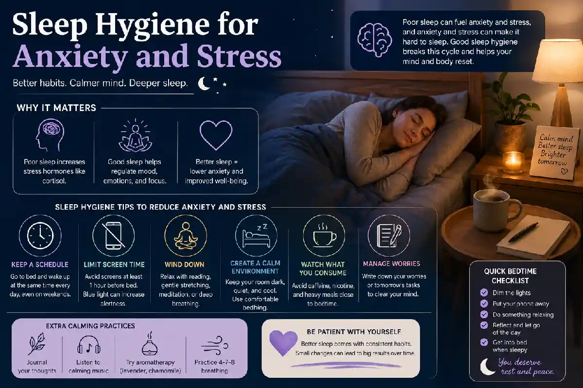 sleep hygiene for anxiety and stress