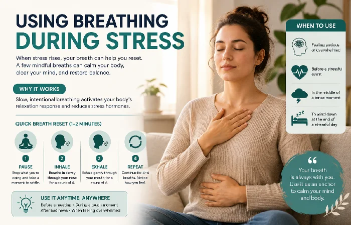using breathing during stress
