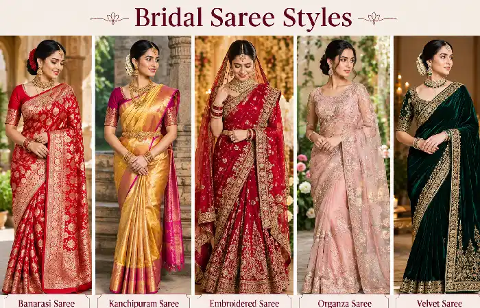 bridal saree styles