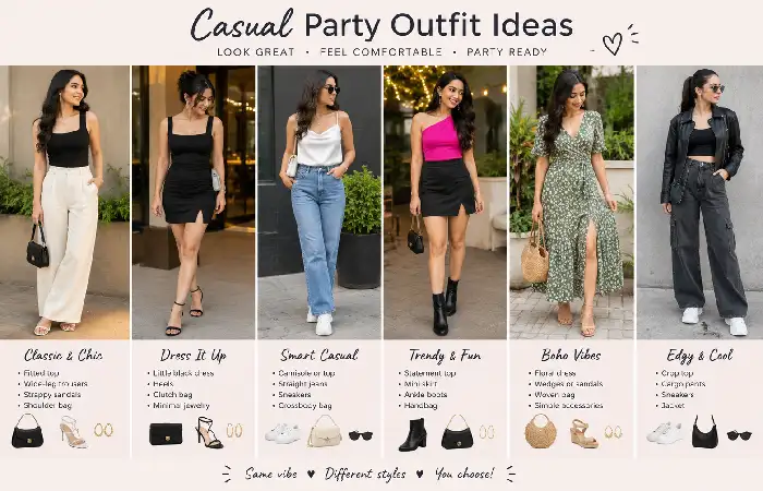 casual party outfit ideas