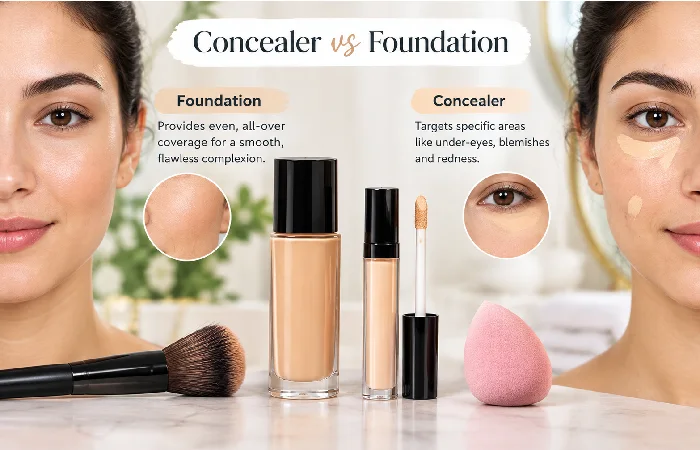 concealer vs foundation