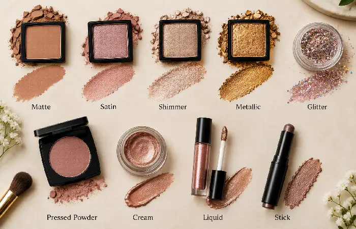 different types of eyeshadow