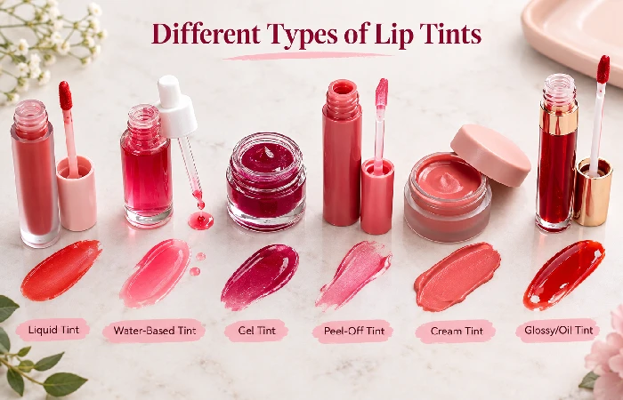 different types of lip tints