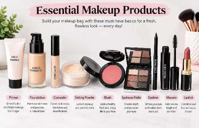 essential makeup products