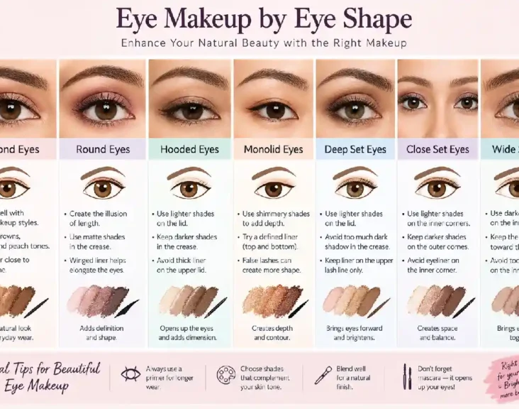 eye makeup by eye shape