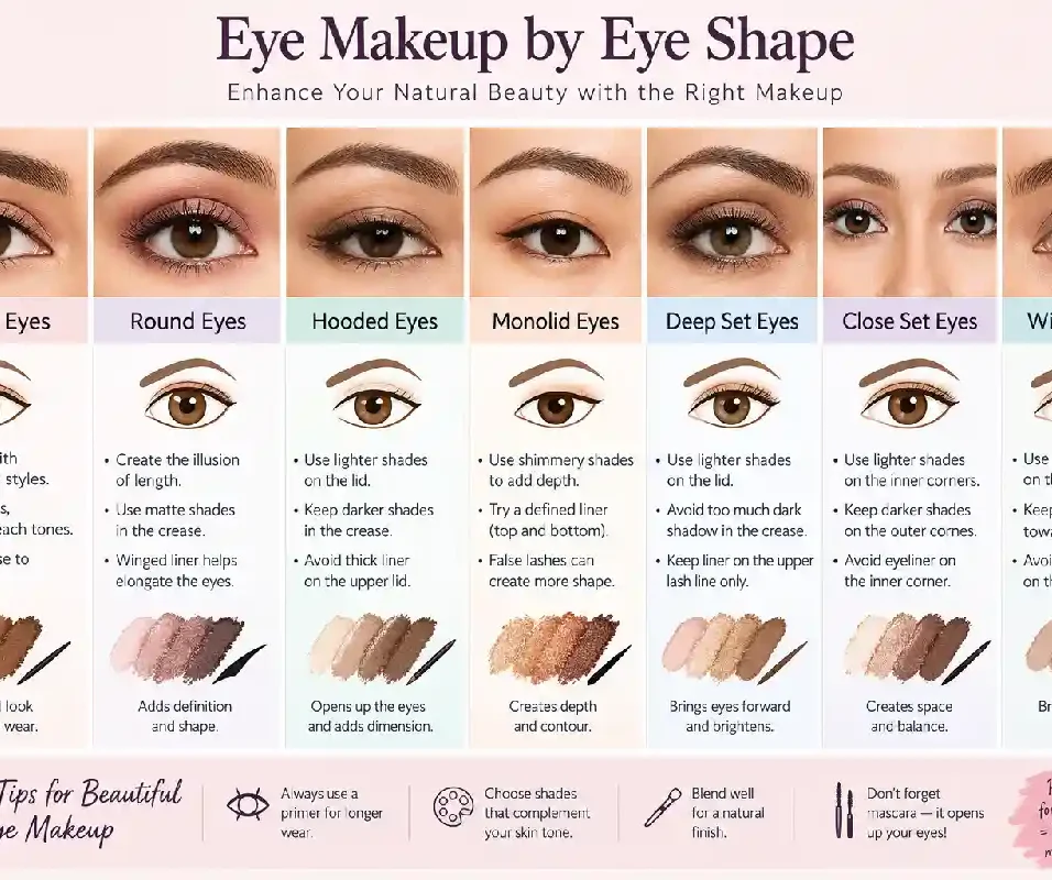 eye makeup by eye shape