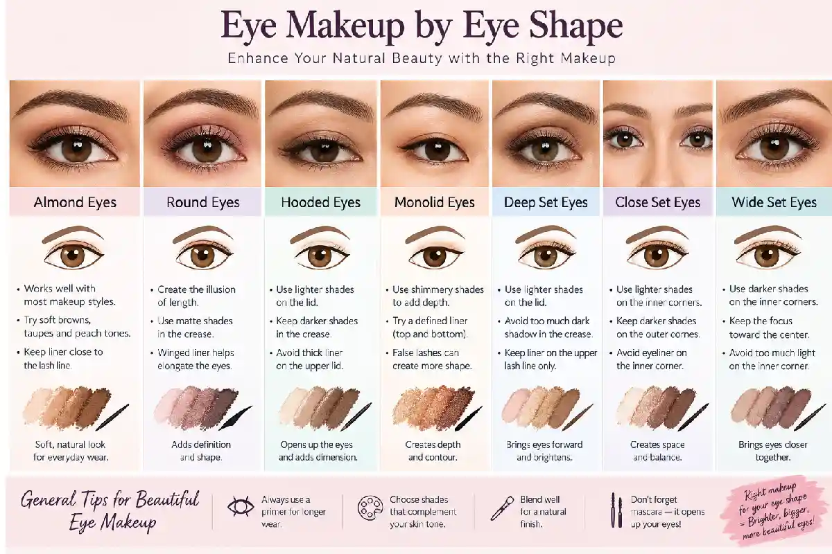 eye makeup by eye shape