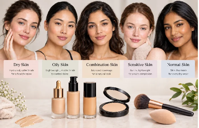 foundation for different skin types