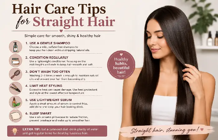 hair care tips for straight hair