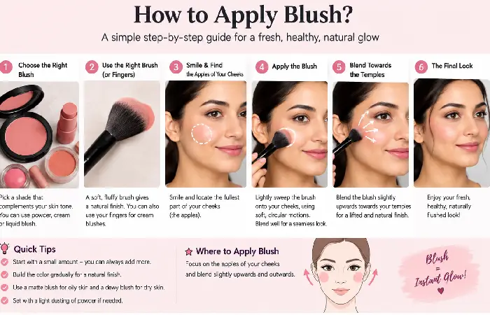 how to apply blush_