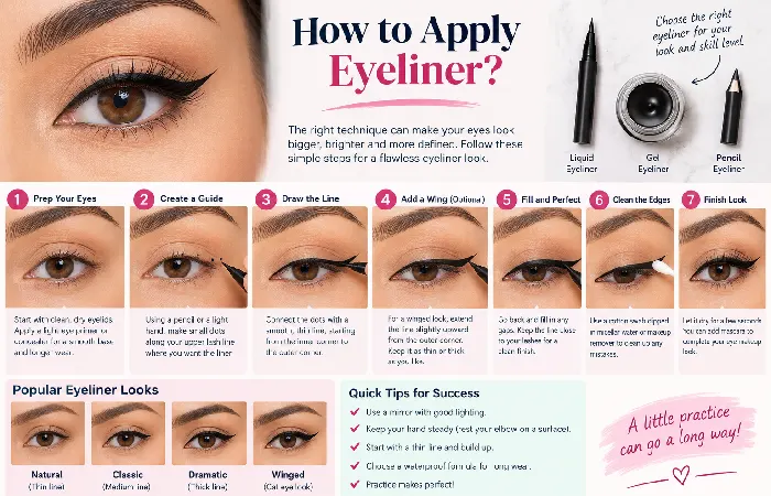 how to apply eyeliner_