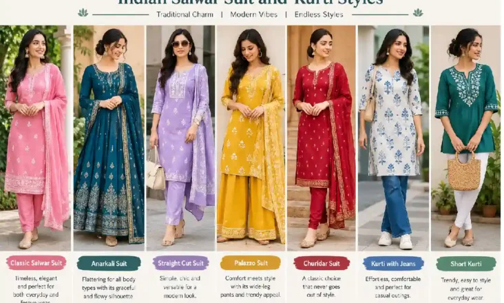 indian salwar suit and kurti styles