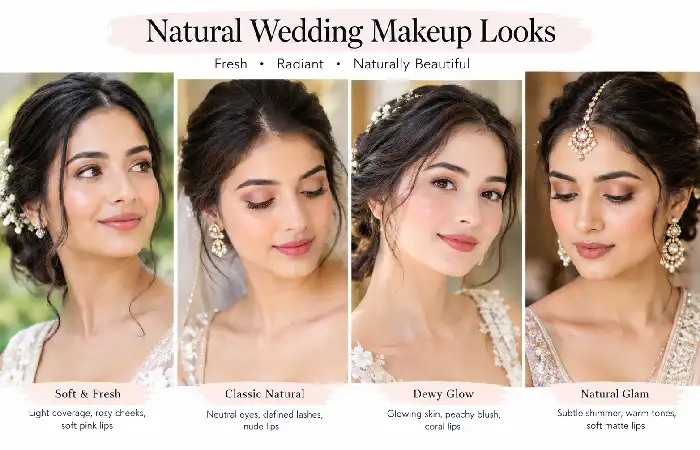 natural wedding makeup looks