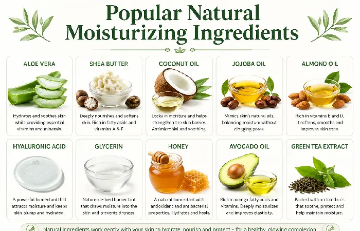 popular natural moisturizing ingredients