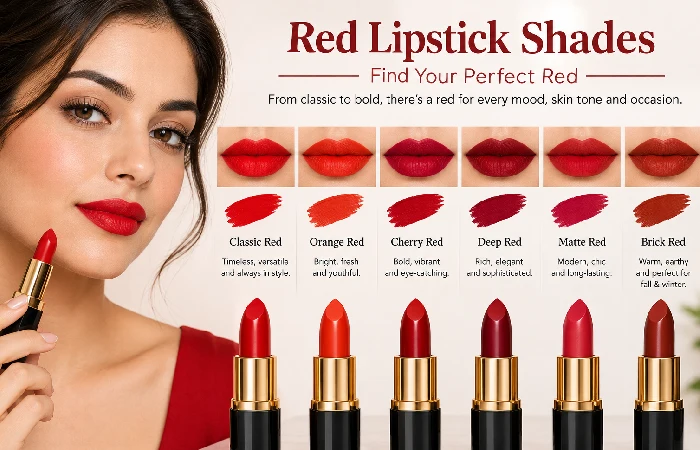 red lipstick shades