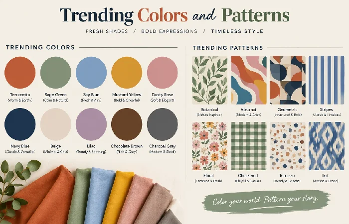 trending colors and patterns