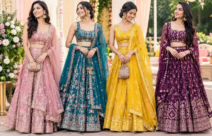 wedding guest lehengas